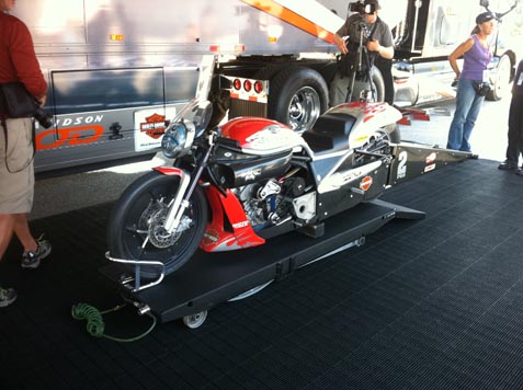 Vance and Hines Screaming Eagle V-Rod drag bike